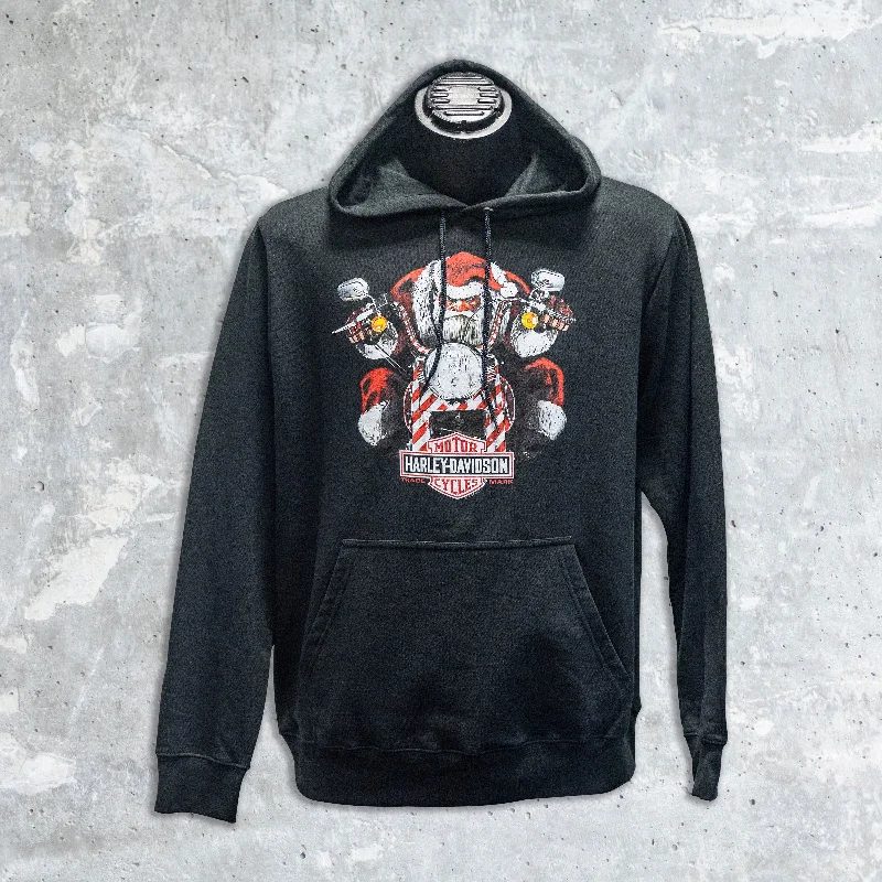 Wildfire Harley Davidson-Cruisin' Santa Hoodie Hoodie with Logo Branding Identity