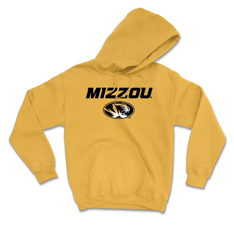 Gold Women's Gymnastics Mizzou Hoodie - Jocelyn Moore Hoodie with Strings Custom Fit Adjustable