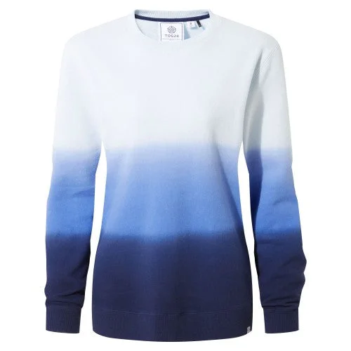 TOG24 Womens/Ladies Gia Dip Dye Sweatshirt Hoodie with Cropped Fit Short Trendy