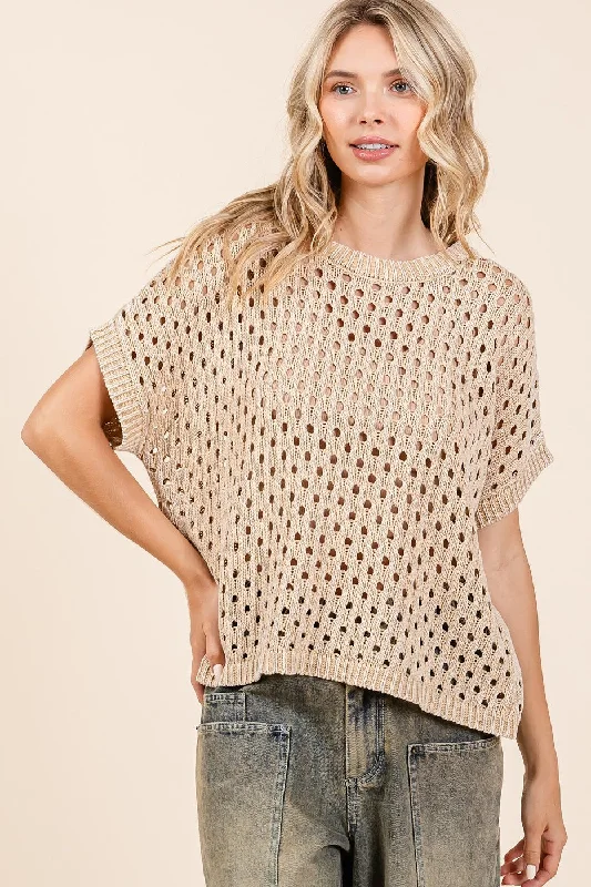 Donna Sweater Chenille Blend Fleece Blend Nylon Blend