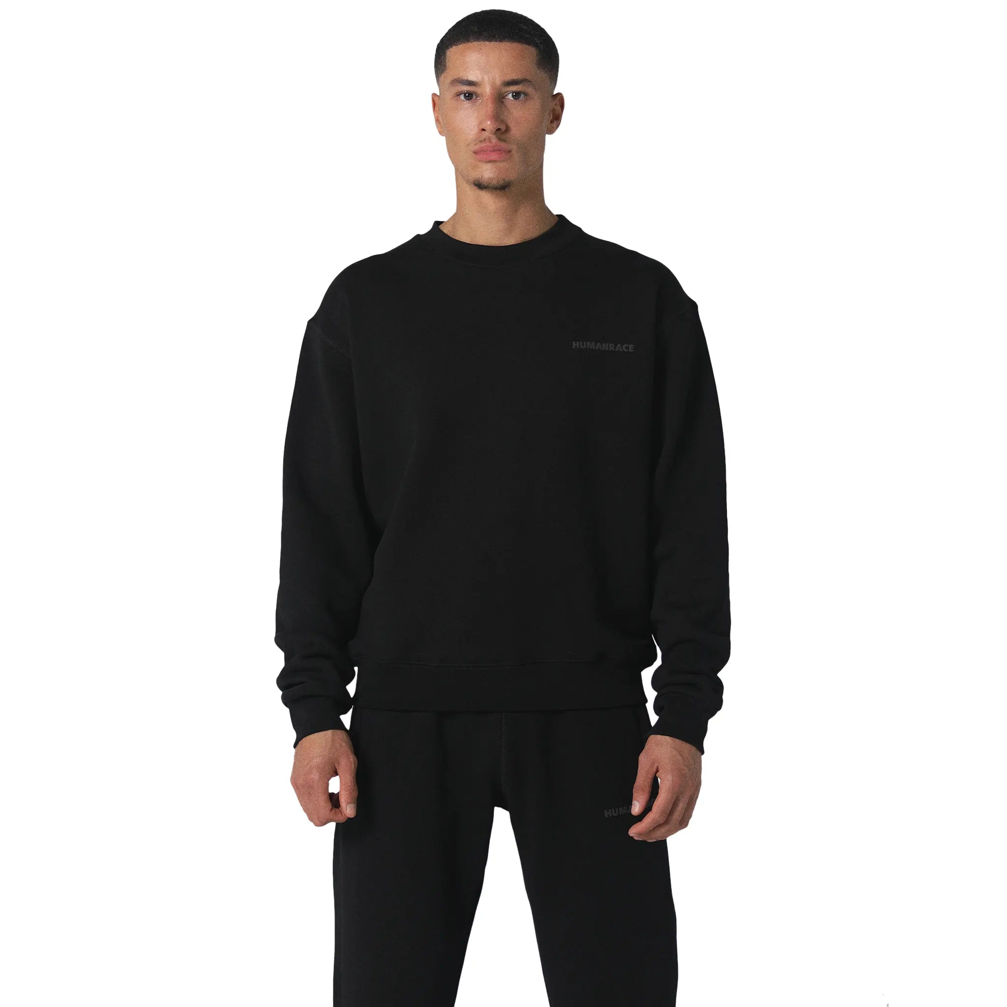 Human Race World Black Sweatshirt Hoodie with Color Block Contrast Stylish