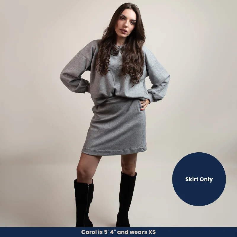 Markelly - Soft Fleece Short Skirt belted skirt waist