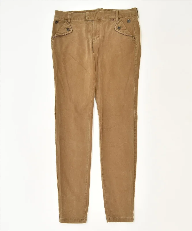 MASSIMO DUTTI Womens Skinny Trousers EU 38 Medium W30 L31 Brown Classic Trousers Vintage Classic