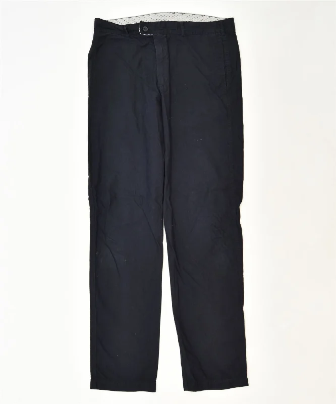 NORTH SAILS Womens Slim Chino Trousers W36 L36 Navy Blue Cotton Classic Trousers Velvet Soft