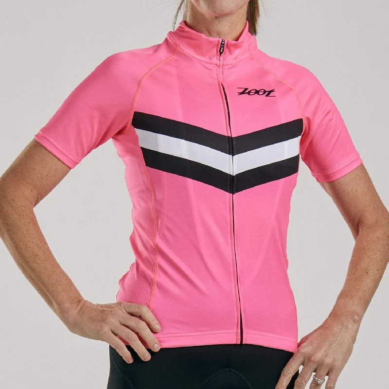 Womens Core+ Cycle Jersey - Blush Spring Jersey Blouse