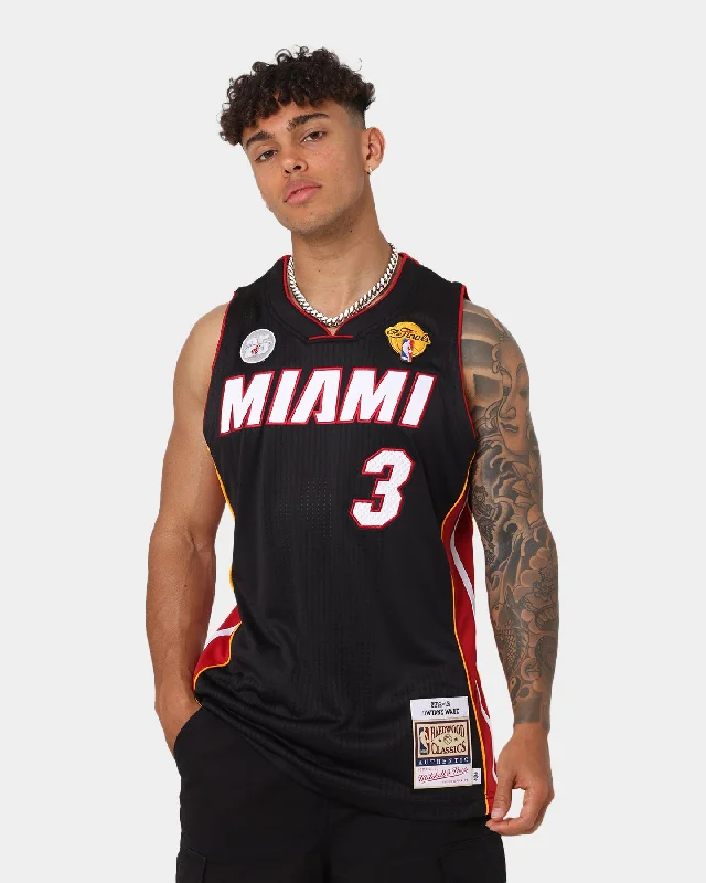 Mitchell & Ness Dwyane Wade Miami Heat '12-'13 Jersey Black Cream Jersey Tee