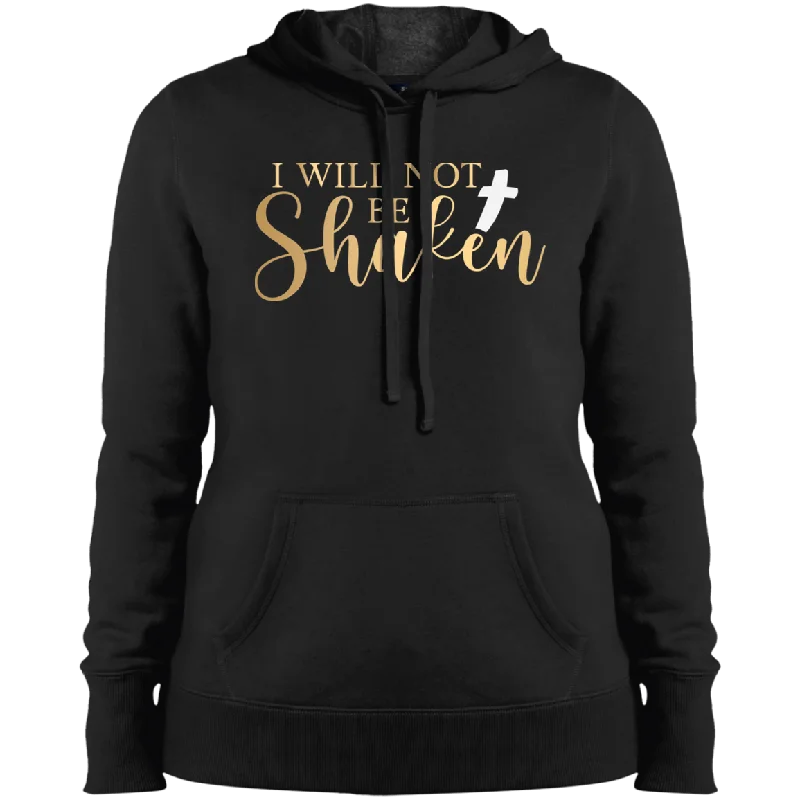 I Will Not Be Shaken Ladies' Pullover Hooded Sweatshirt Hoodie Sweatshirt Pullover
