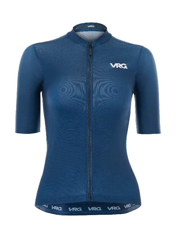138 VRG JERSEY NAVY - WOMEN Textured Jersey Blouse