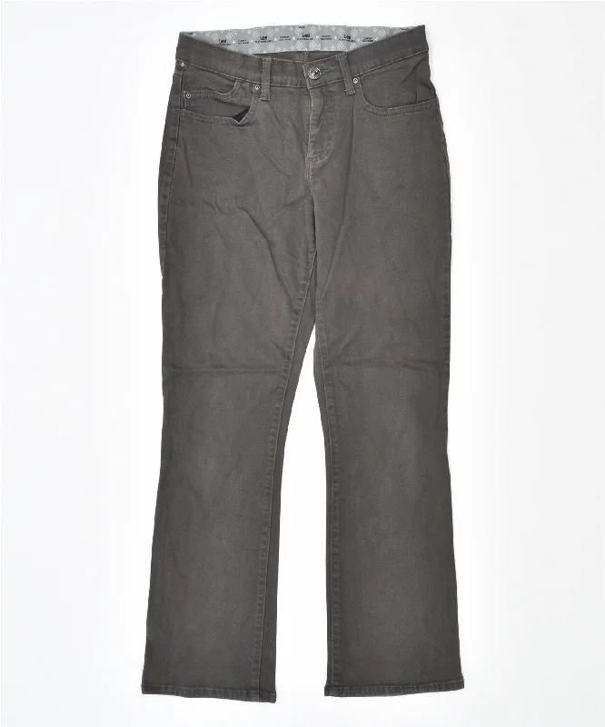 LEE Womens Straight Casual Trousers W28 L27 Grey Trousers Denim Blue