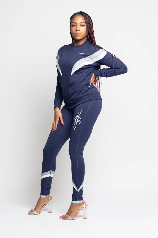 Navy and White
