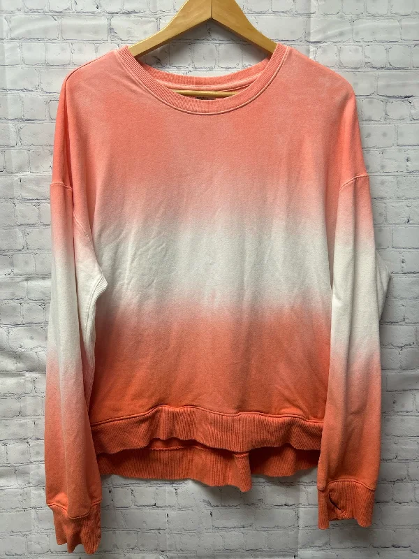 Size 2X Ladies Pink Tie dye All In Motion Sweatshirt Oversized Hoodie Comfort Casual Size 2X Ladies Pink Tie dye All In Motion Sweatshirt Oversized Hoodie Comfort Casual