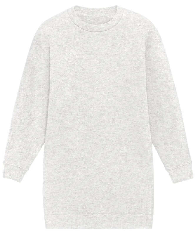 Cream Heather Grey - Stella Kicker women's crew neck oversized dress (STDW161) Tunics Denim casual Cream Heather Grey - Stella Kicker women's crew neck oversized dress (STDW161) Tunics Denim casual