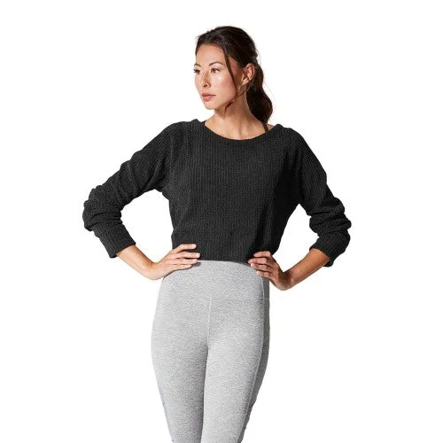 Tavi Noir Womens/Ladies Warm Up Sweatshirt Hoodie with Zipper Placket Modern Functional