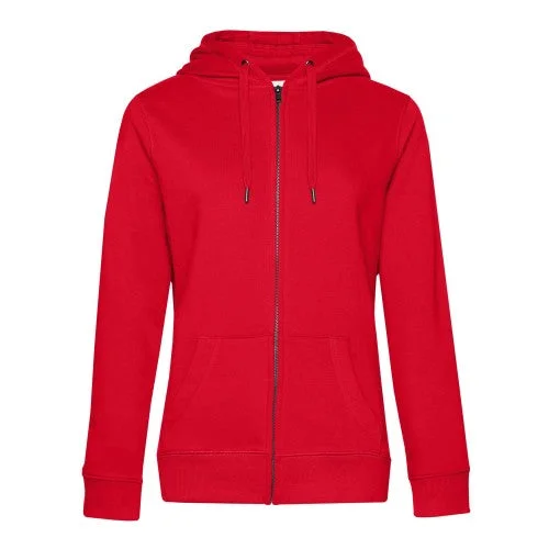 B&C Womens/Ladies Queen Full Zip Hoodie Hoodie with Relaxed Fit Easy Casual