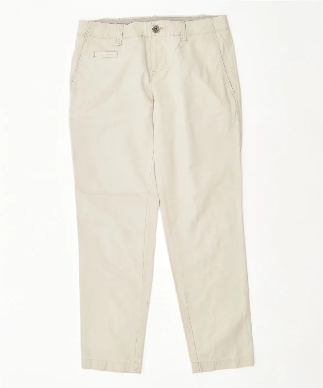 BANANA REPUBLIC Womens Slim Chino Trousers W30 L28 Beige Cotton Trousers Capri Summer
