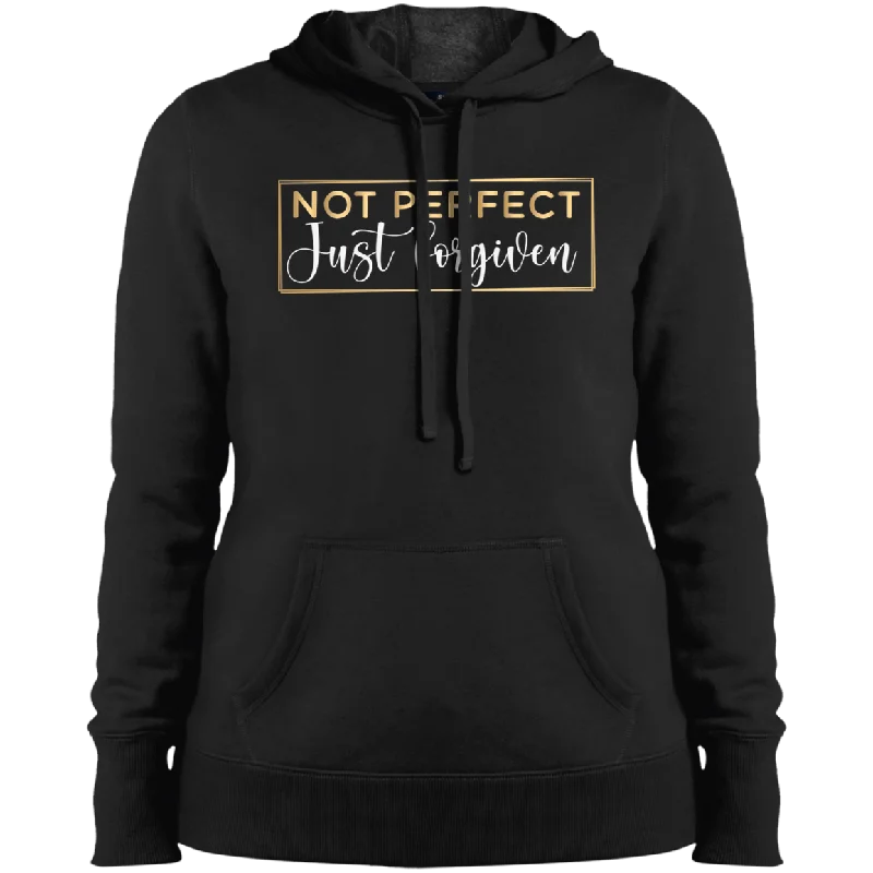 Not Perfect Ladies' Pullover Hooded Sweatshirt Hooded Sweatshirt Casual Wear Street Style