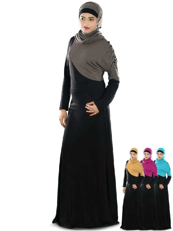 Razan Jersey Abaya Royal Blue Jersey Shirt