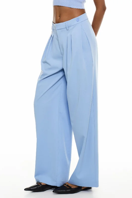 SKY BLUE LOOSE FIT TROUSERS Trousers Vintage Classic
