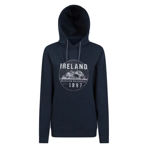 Mountain Warehouse Womens/Ladies Ireland Circle Overhead Hoodie Hoodie with Applique Textured Unique
