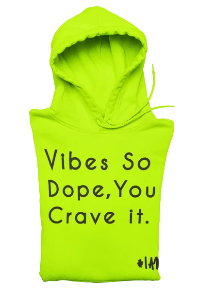 DOPE VIBES ONLY Hoodie Hoodie with Puffed Sleeves Voluminous Trendy