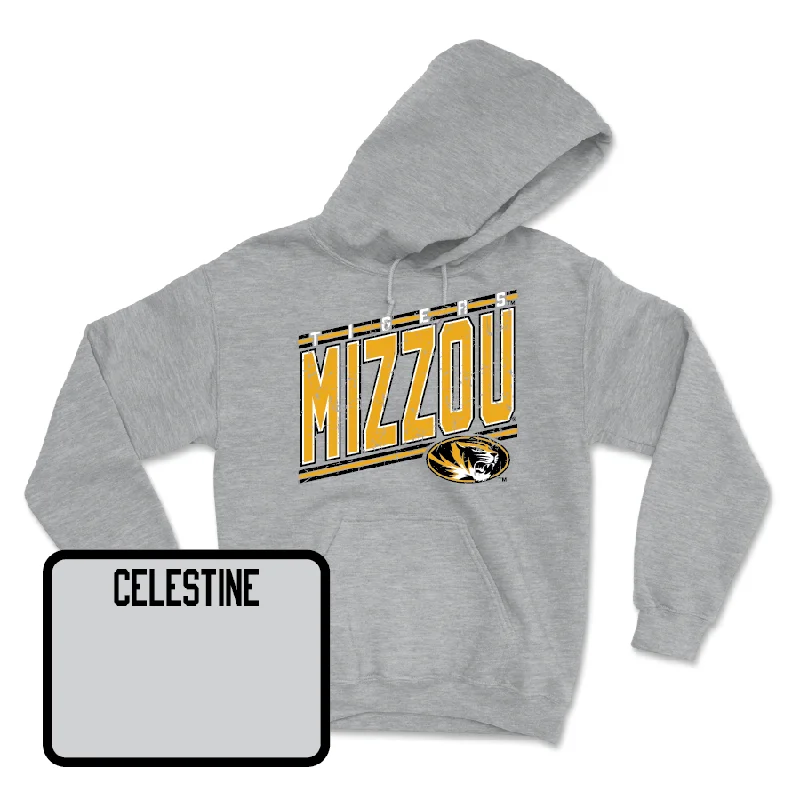 Sport Grey Women's Gymnastics Vintage Hoodie - Amari Celestine Hoodie with Lace Feminine Delicate