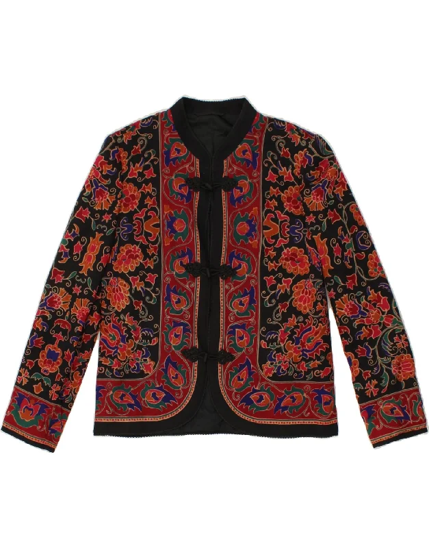 VINTAGE Womens Blazer Jacket UK 14 Medium Red Paisley Wool Faux Fur Jacket Real Fur Jacket Shearling Jacket VINTAGE Womens Blazer Jacket UK 14 Medium Red Paisley Wool Faux Fur Jacket Real Fur Jacket Shearling Jacket