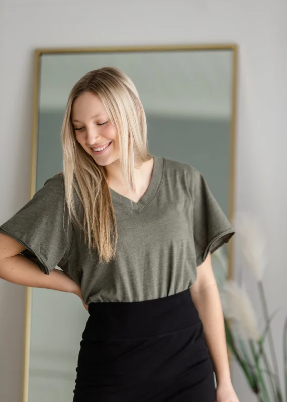 Odelle Jersey Tee - FINAL SALE Lavender Jersey Tee