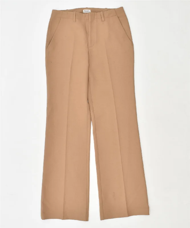 STEFANEL Womens Bootcut Suit Trousers W28 L32 Brown Trousers cozy soft