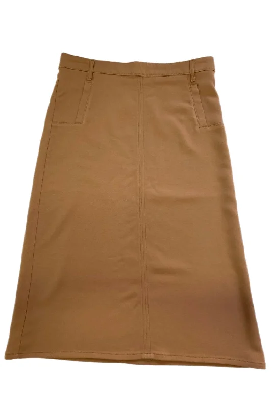 Midi Stretch Skirt Style 199-51H denim skirt stylish