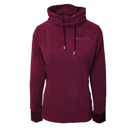 Hy Womens/Ladies Synergy Cowl Neck Sweatshirt Hoodie with Magnetic Closure Innovative Modern
