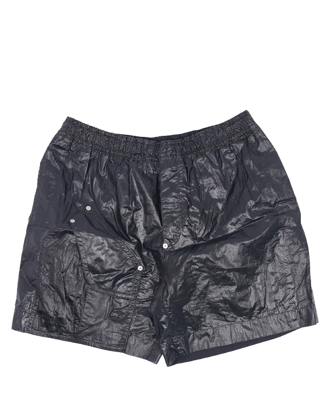 Coated Cargo Jersey Shorts Branded Jersey Tee