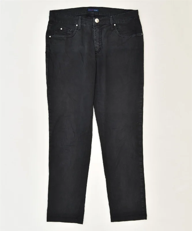 TRUSSARDI Womens Slim Casual Trousers W29 L27 Black Classic Trousers Review Highly