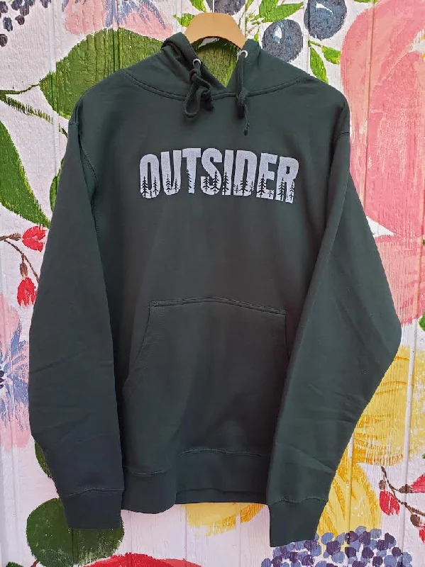 Outsider Forest Hoodie Hoodie with Thumb Holes Functional Cozy