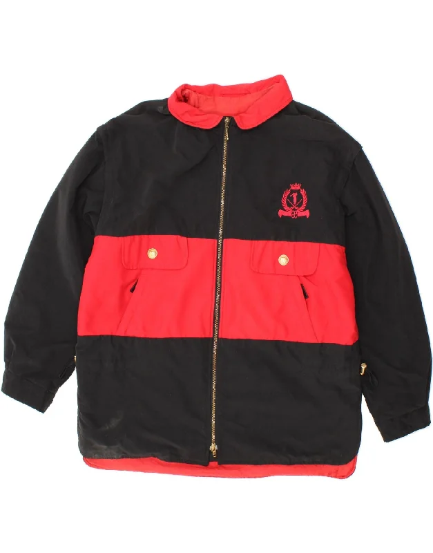 ELEGANCE Womens Windbreaker Jacket UK 16 Large Black Colourblock Polyester Fitted Jacket Loose Jacket Oversized Jacket ELEGANCE Womens Windbreaker Jacket UK 16 Large Black Colourblock Polyester Fitted Jacket Loose Jacket Oversized Jacket