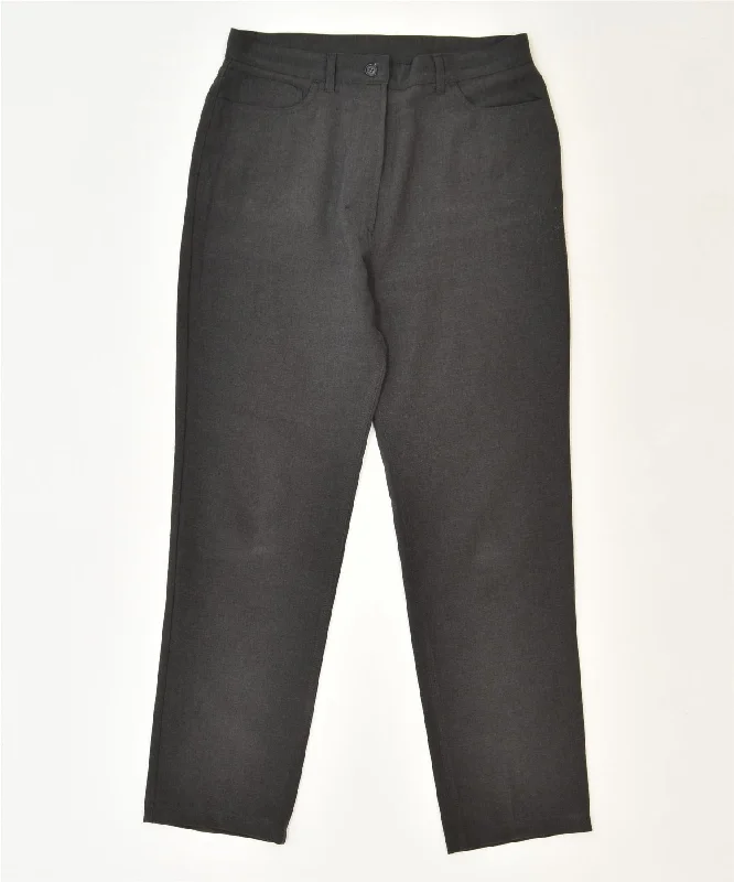 BENETTON Womens Slim Casual Trousers W29 L29 Grey Trousers Brand Named