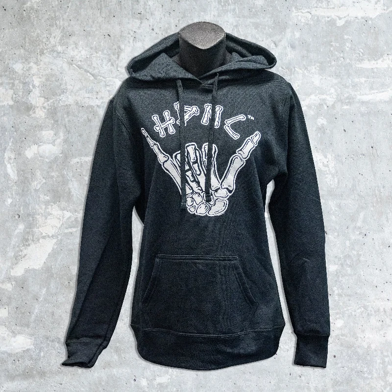 Wildfire Harley Davidson- Ladies Thrown' Bones Hooded Sweatshirt Hoodie Crop Top Short Trendy