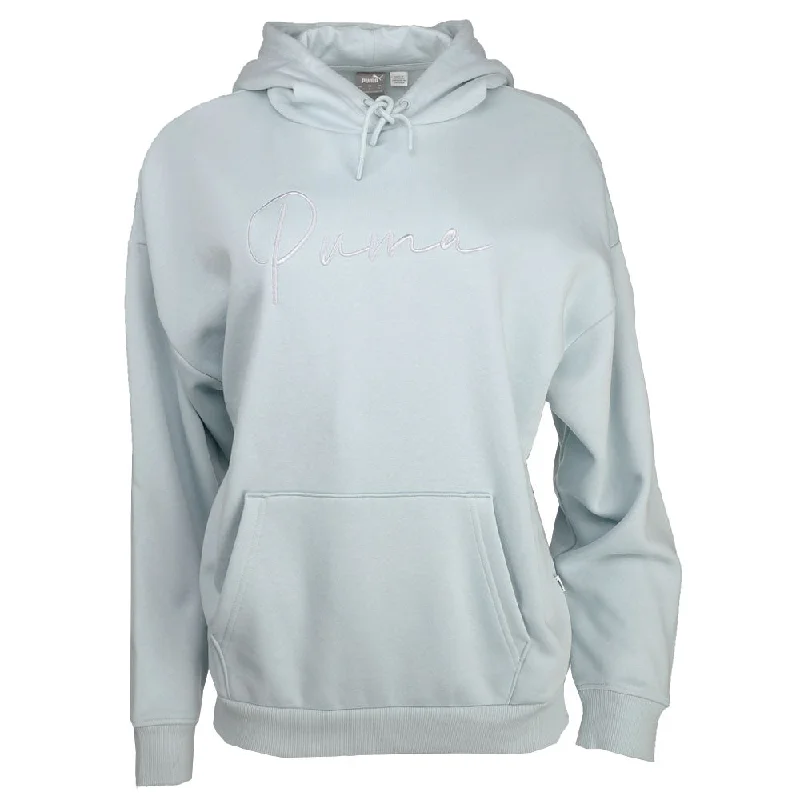 Tonal Script Pullover Hoodie Hoodie with Raglan Sleeves Sporty Comfortable