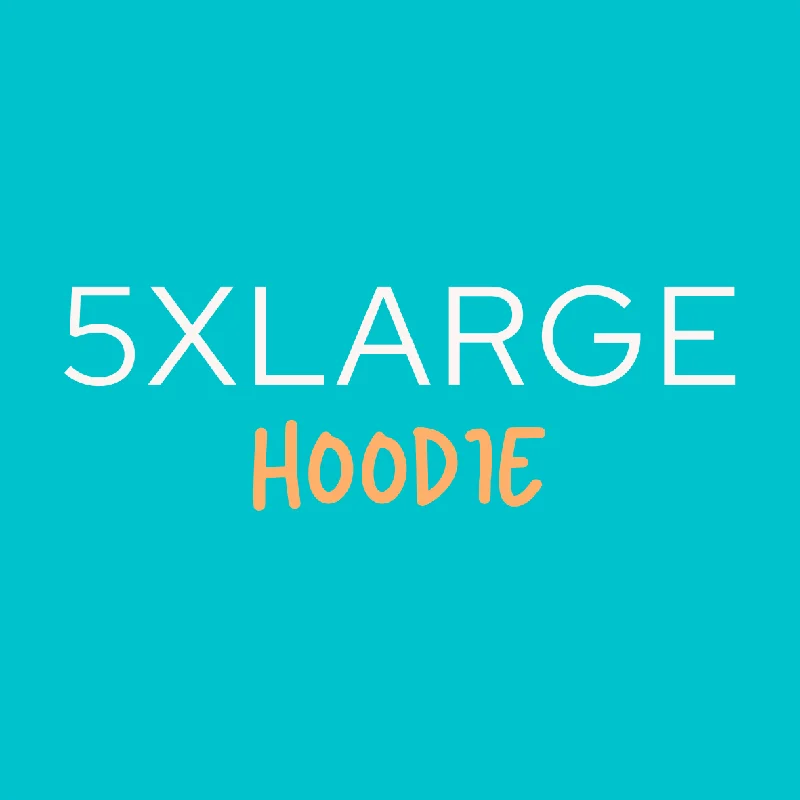 Hazel Blues® |  5XLARGE HOODIE Hoodie with Cuffed Sleeves Snug Secure