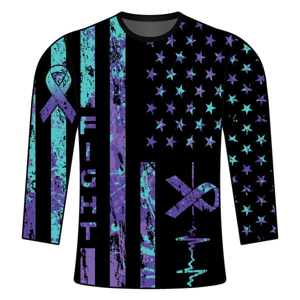 Evo9x FIGHT WITH CANCER Full Sleeves Jersey For Men Premium Jersey Tee