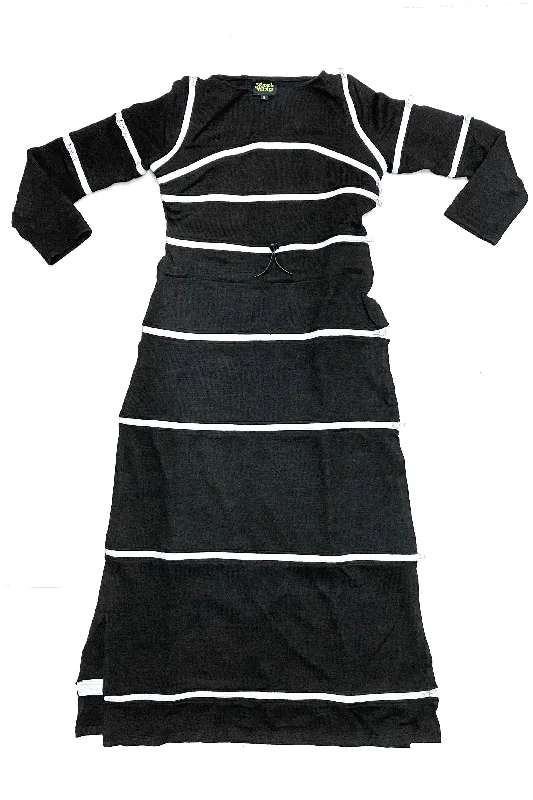 40-in-1 Black Zip-Off Convertible Dress Tunics Luxurious premium