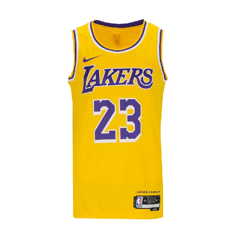 Lakers Nike James Replica Jersey - Mens Silk Jersey Blouse
