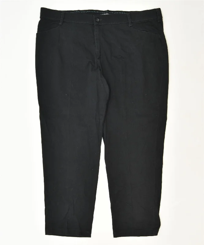 LEE Womens Slim Casual Trousers W48 L32 Black Cotton Classic Trousers Exclusive Limited