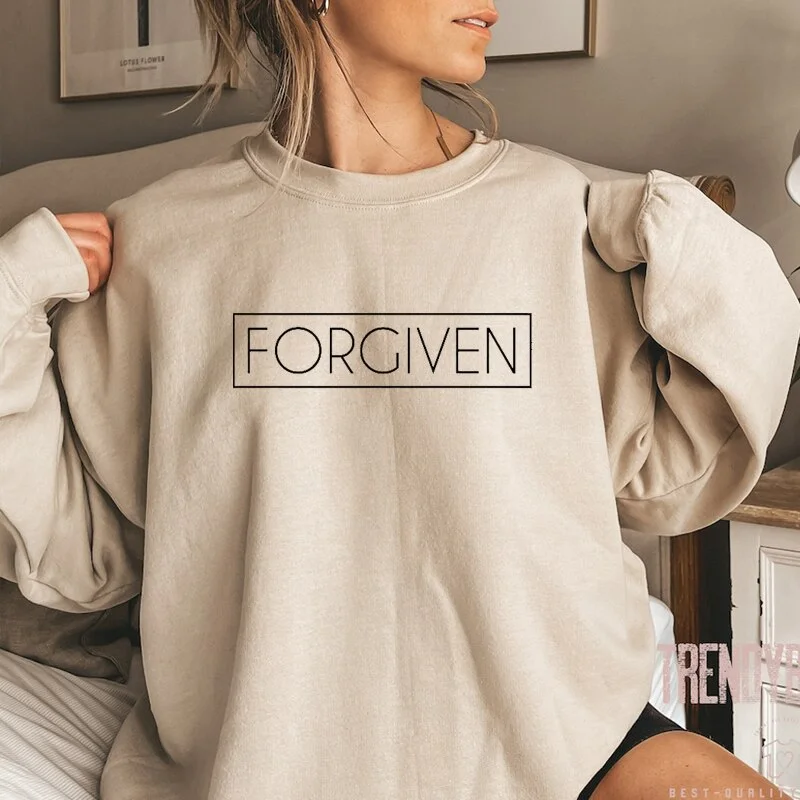 Inspirational Christian Sweatshirts Hoodie with Exposed Zipper Edgy Industrial