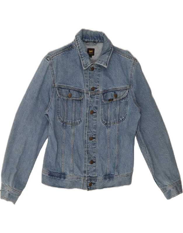 LEE Womens Denim Jacket UK 14 Medium Blue Cotton One-Shoulder Jacket Off-the-Shoulder Jacket Asymmetrical Jacket LEE Womens Denim Jacket UK 14 Medium Blue Cotton One-Shoulder Jacket Off-the-Shoulder Jacket Asymmetrical Jacket