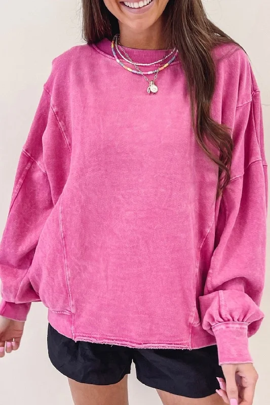 Hazel Blues® |  Round Neck Long Sleeve Sweatshirt Hoodie with Reflective Safety Nightwear