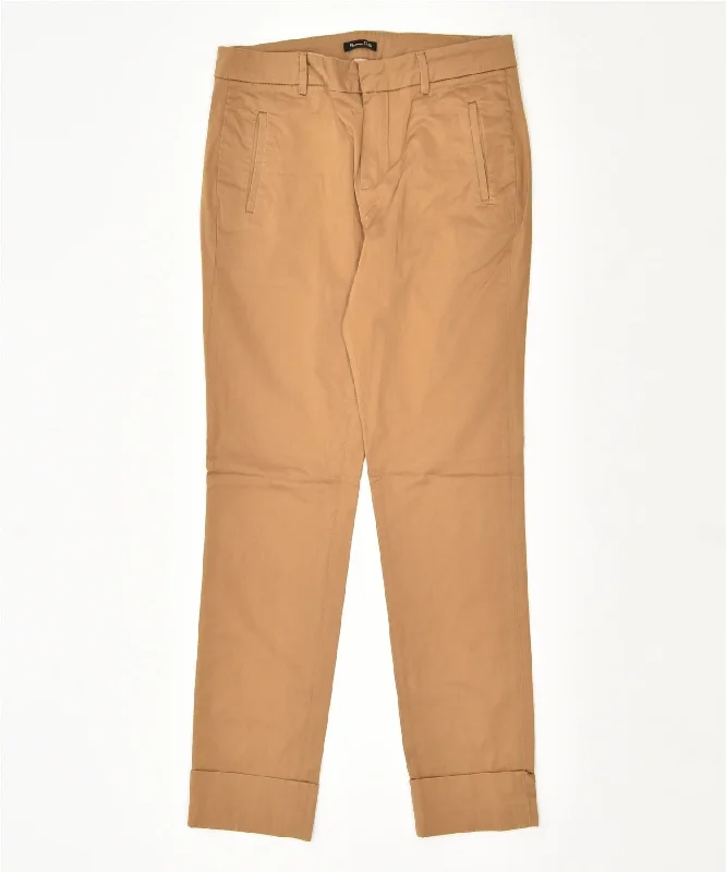 MASSIMO DUTTI Womens Slim Chino Trousers W29 L28 Brown Trousers Bestseller Popular