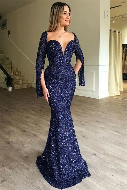 Mermaid Sparkling Long Prom Dress Formal Evening Dresses    cg20400