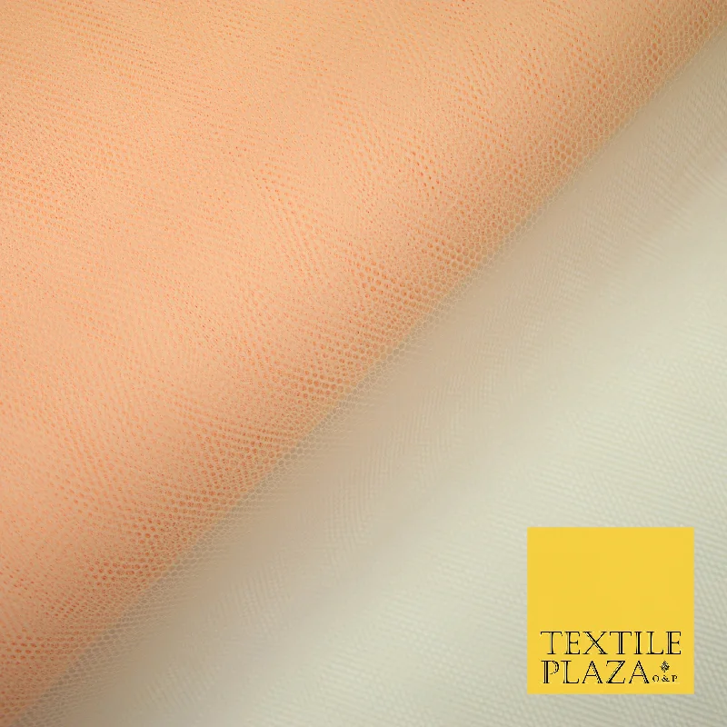 LIGHT PEACH Premium Quality Tutu Bridal Dress Stiff Net Fabric Tulle Material 60" 5983