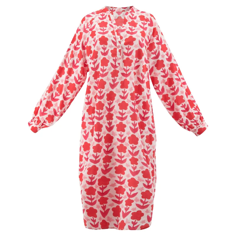 Ruby Dress in Pink Zinnia