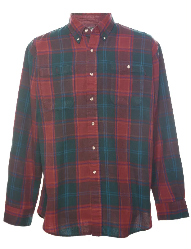 Birkdale Eaton Checked Shirt - L Nylon Fabric Polyester Fabric Spandex Fabric